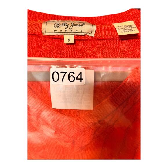 Masters Cableknit sweater women’s medium Bobby jones v-neck - Picture 11 of 11